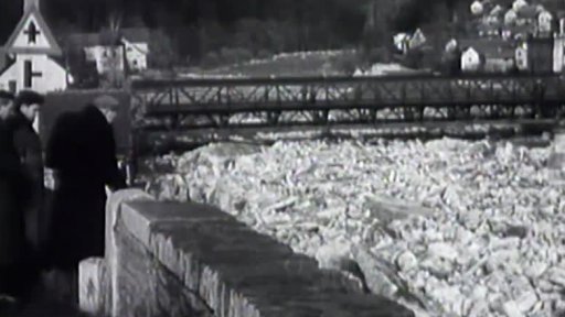 Ledové zátarasy v Sázavě