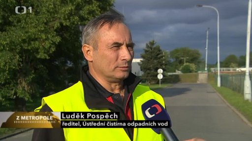 Čistírna odpadních vod při povodni