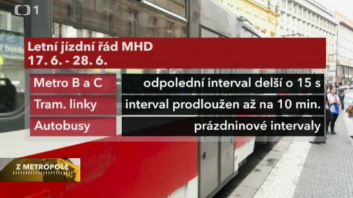 Letní jízdní řád