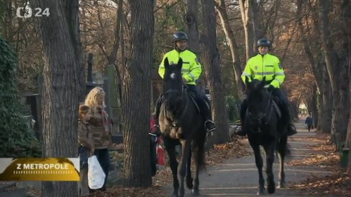 Strážníci na Olšanských hřbitovech