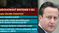Projev britského premiéra Camerona