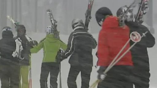 Lyžování a doprava o víkendu