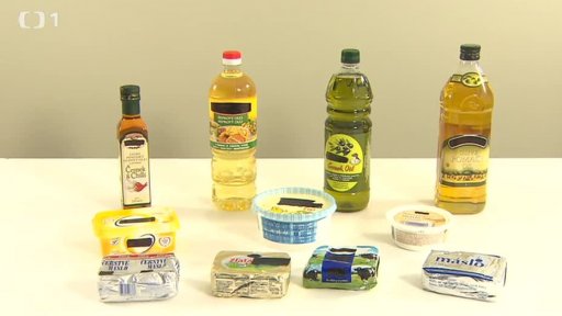 Máslo, margarín, oleje