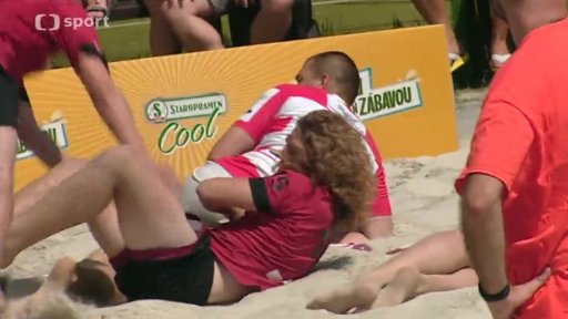 Plážové ragby na Korábě