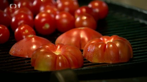 Salát z grilovaných rajčat