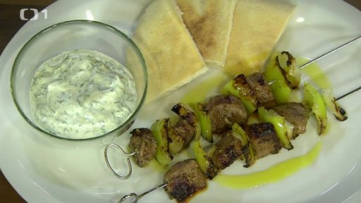 Souvlakia s tzatziki