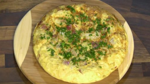 Bramborová tortilla s chorizem