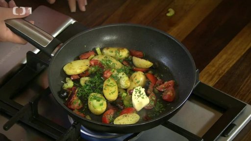 Bramborové ragů s chorizem