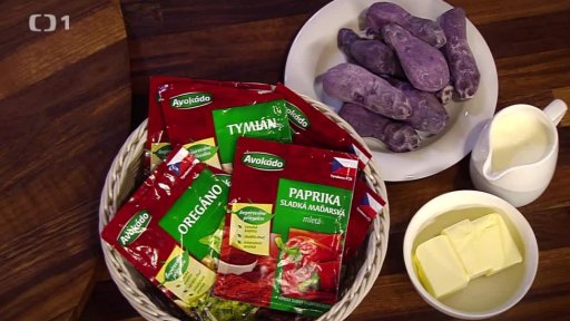 Pyré z fialových brambor