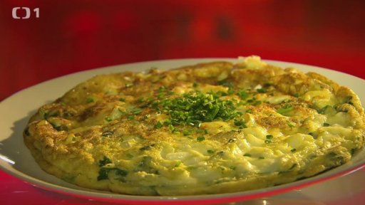 Pivní omeleta se špenátem