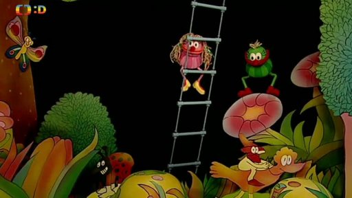 Muf sní o televizi Muf, Fámula se nezdá jeho nápadem nadšená.