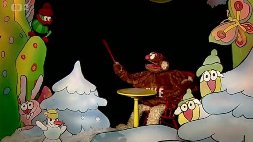 Hele sepisuje Ježíškovi dárky pro Jů, Muf se diví.