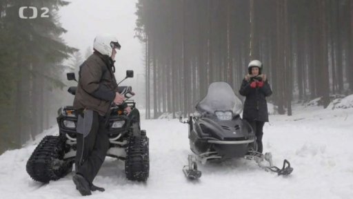 Sněžné skútry - závod