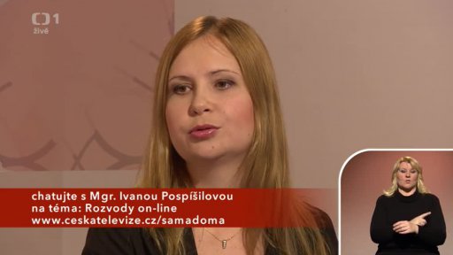 Právní okénko - rozvody on-line - Mgr. Iva Pospíšilová (chat) - 1. část