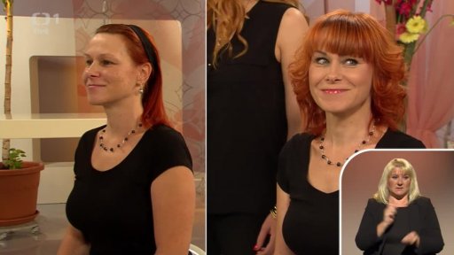 Proměna před kamerou - Gabriela Haluzová a Lenka Dáneková + divačka Míša - 3. část