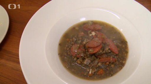 Francouzská čočková polévka