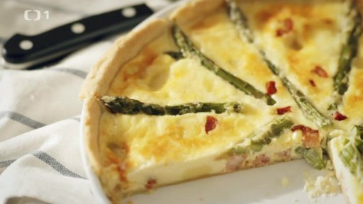Lotrinský quiche s chřestem
