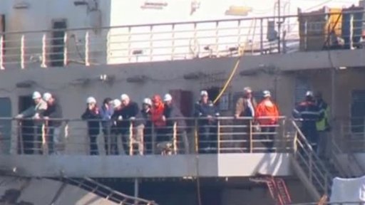 Schettino na palubě Costy Concordie