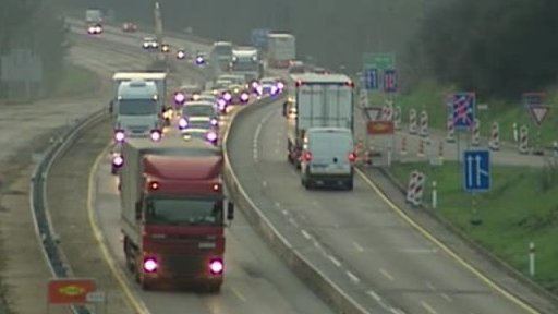 Rekonstruovaná D1 v páteční špičce