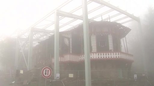 Zastřešení vyhořelé památky