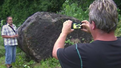 Sesuv skály v Děčíně