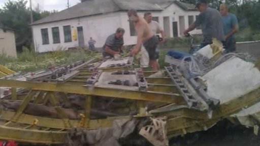 Pád letadla na Ukrajině