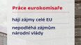 Práce eurokomisaře