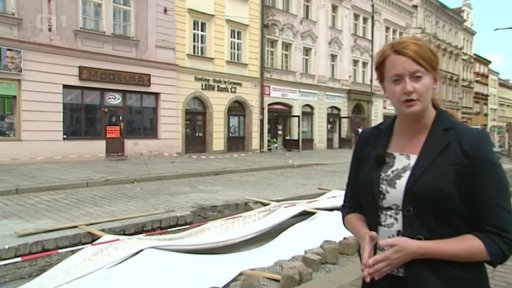 Rozkopané ulice a obchodníci