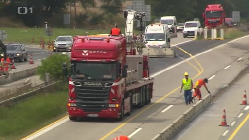 Zmodernizovaná část dálnice D1