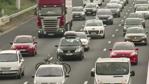 Kolony na francouzských silnicích