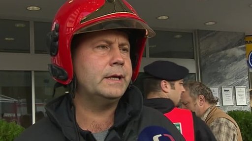 Požár v pražském hotelu