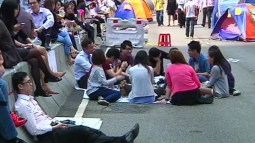 Protesty v Hongkongu