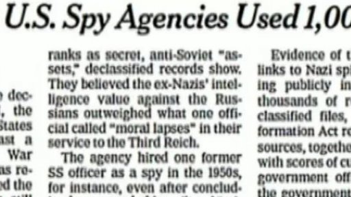 Bývalí nacisti spojení s americkou vládou