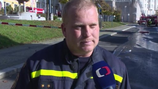 Požár v bývalém hotelu