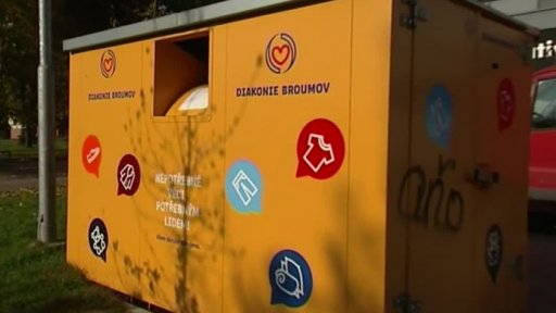 Kontejnery na použité oblečení