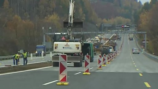 Oprava dálnice D1 před zimou končí