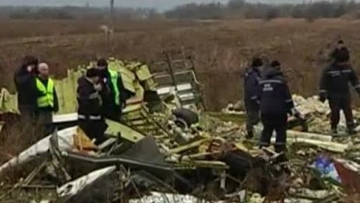 Trosky letu MH17
