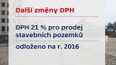 Další změny DPH