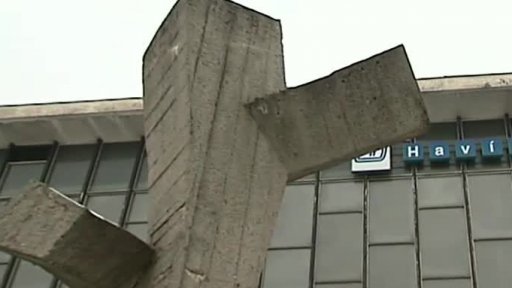 Záchrana havířovské sochy