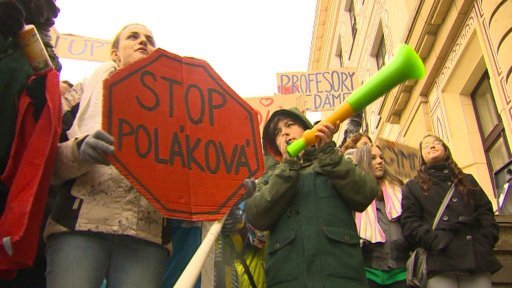 Studenti duchcovského gymnázia stávkují