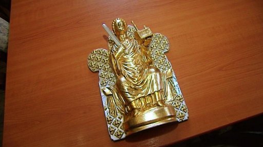 Předávání darů při návštěvě prezidenta v Karlovarském kraji