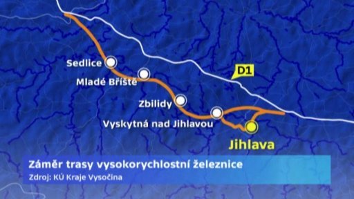 Na Vysočině lidé protestují proti vedení vysokorychlostní železnice