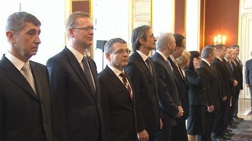 Prezident Zeman jmenoval novou vládu