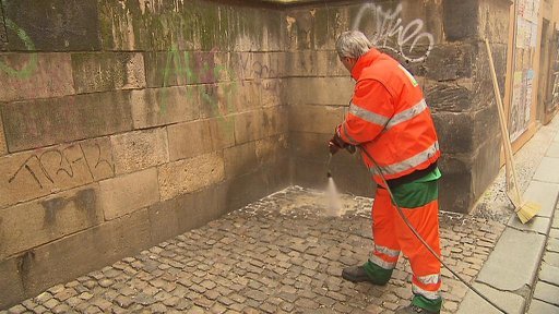 Dezinfekce pražských ulic