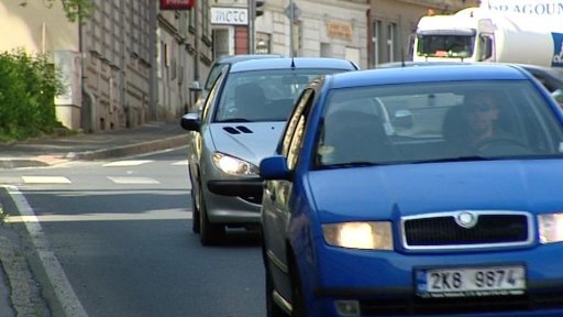 Měření intenzity dopravy v Chebu