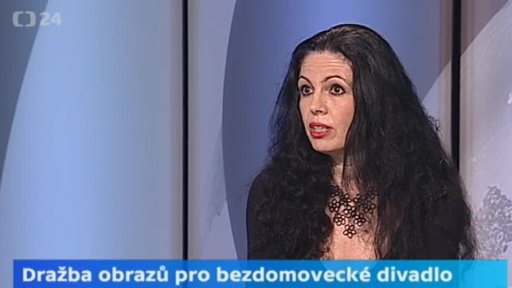 Dražba obrazů pro bezdomovecké divadlo