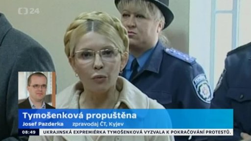 Tymošenková propuštěna