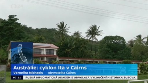 Austrálie: cyklon Ita v Cairns