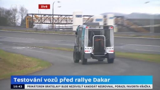 Testování vozů před rallye Dakar
