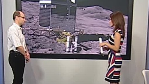 První objevy sondy Philae